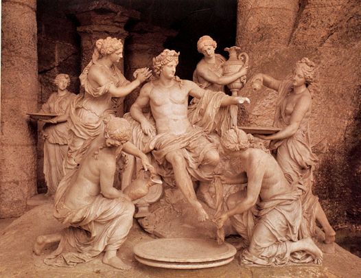 님프들에게 둘러싸인 아폴론