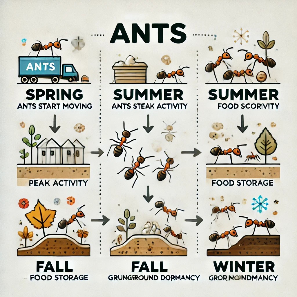 개미는 겨울엔 어디로 갈까? 계절별 활동 변화