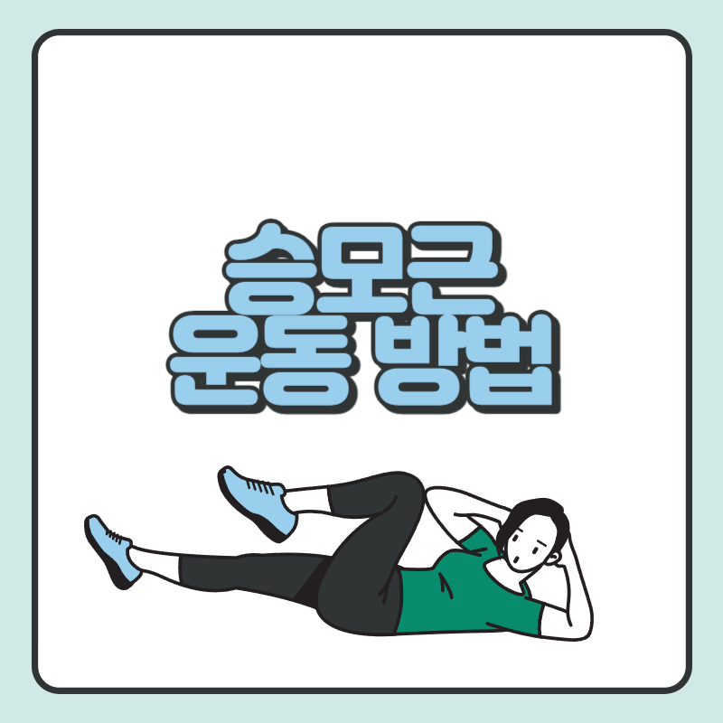 승모근 운동 방법
