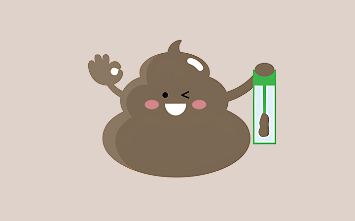 회색 -색깔의-대변