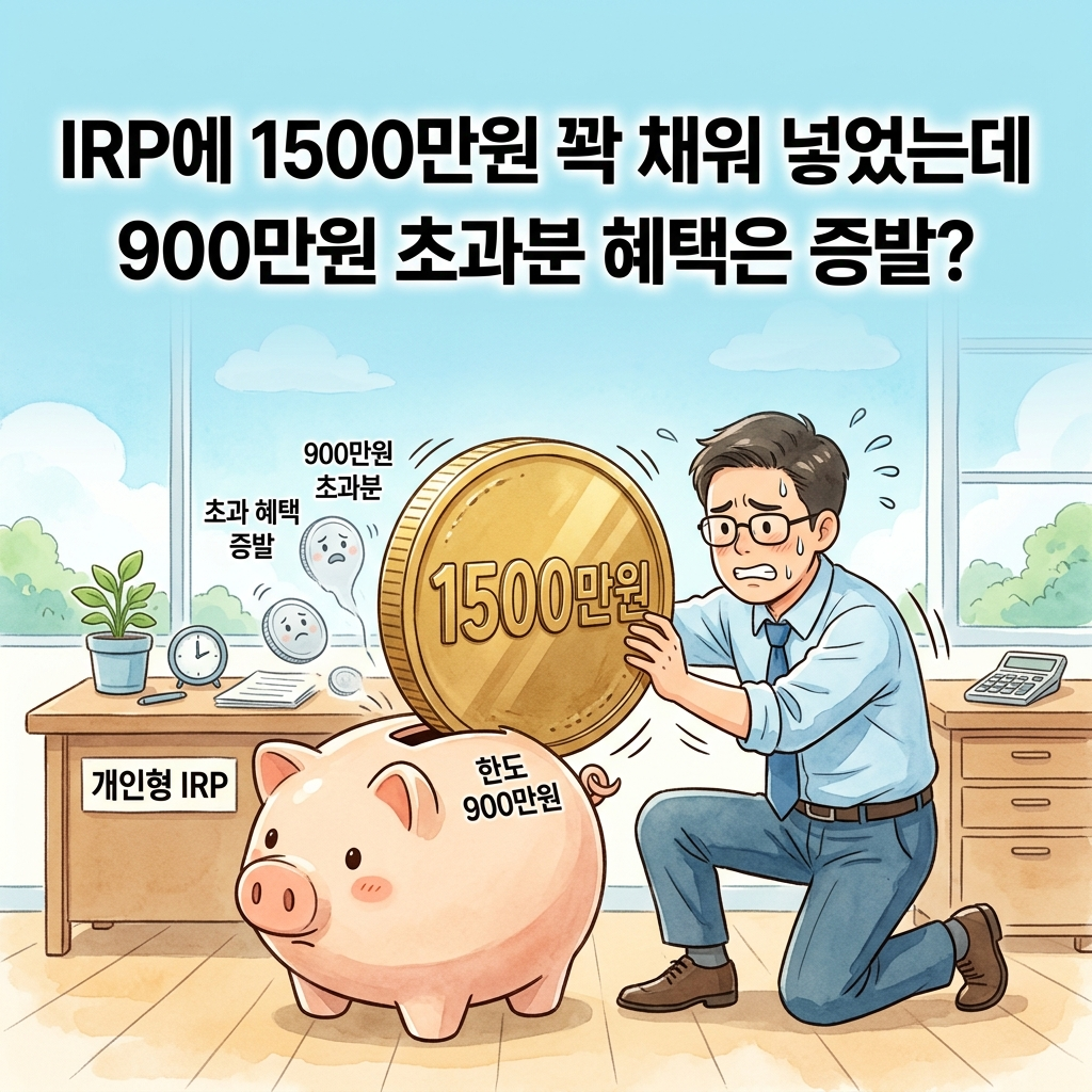 2026년 기준 연금저축과 IRP 세액공제 합산 연간 한도인 900만 원의 비밀과 초과 납입 시 발생하는 딜레