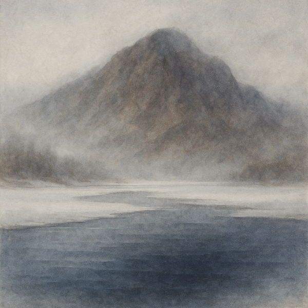 2025년 12월 무자월 운세와 정해월 마무리 흐름을 시각적으로 설명하는 수채화 이미지. 을사년의 마지막 기운과 병오년 전조를 감성적으로 담은 명리학 일러스트