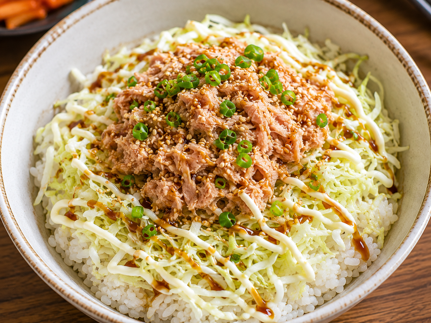 양배추 참치덮밥