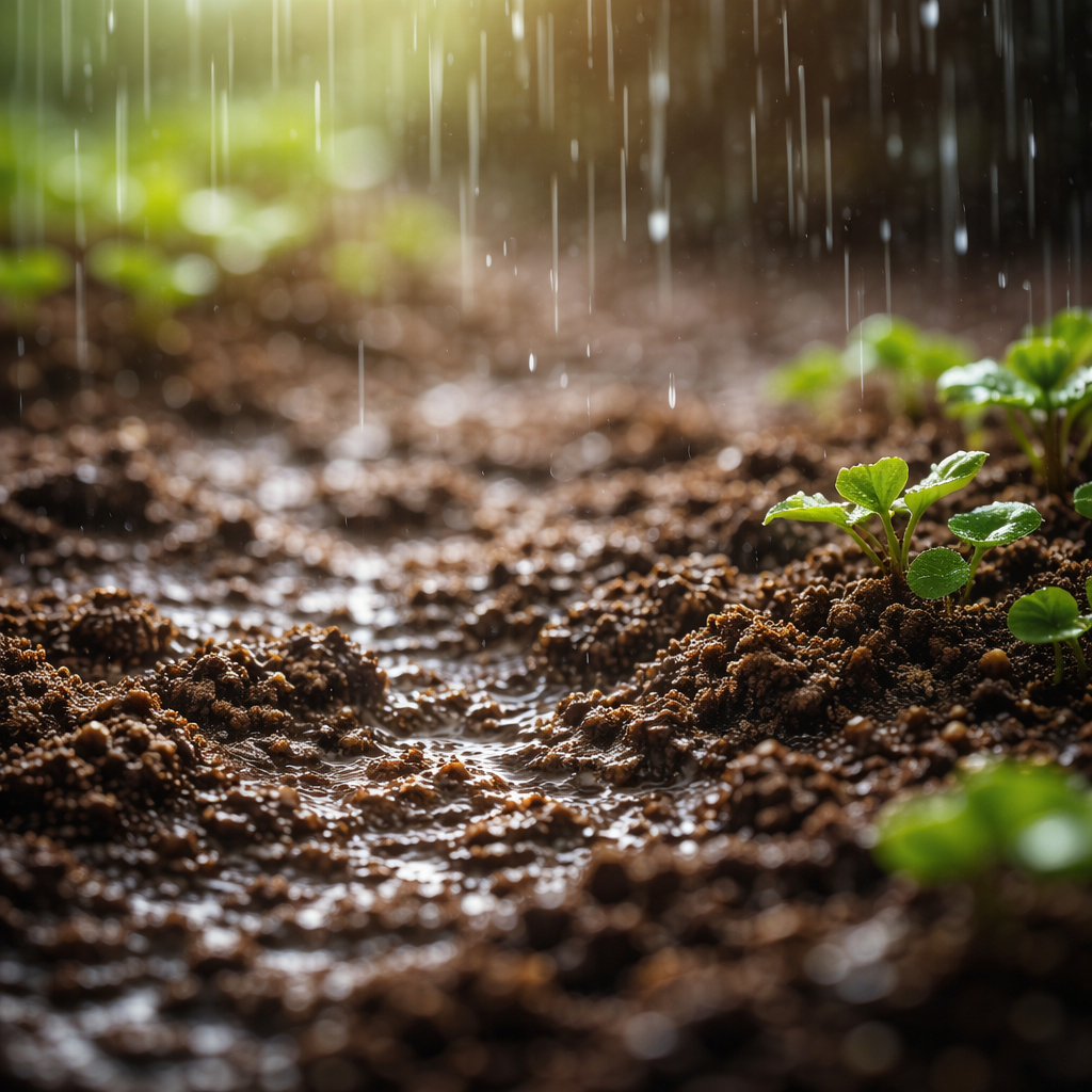 계미일주 물상 : 땅 위에 내리는 비