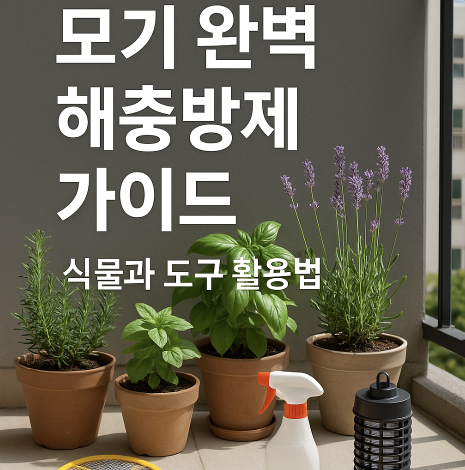 아파트 베란다 모기 완벽 해충방제 가이드 - 식물과 도구 활용법