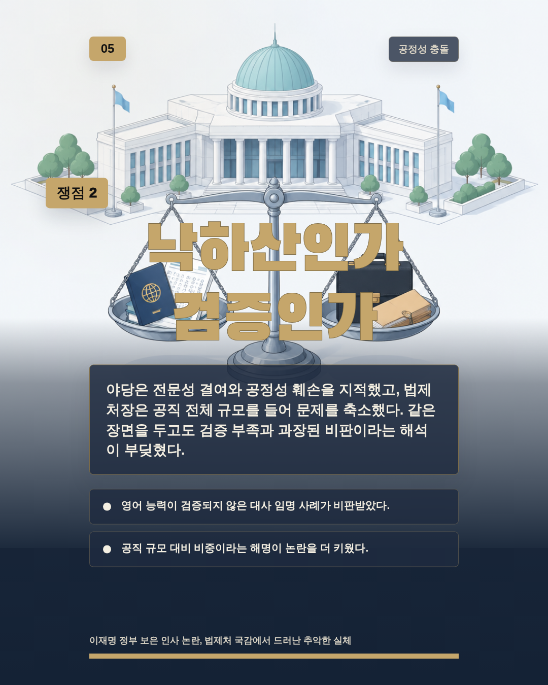 낙하산인가 검증인가