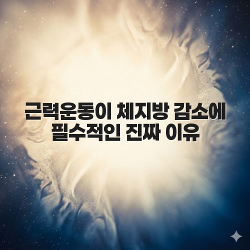 근력운동이 체지방 감소에 필수적인 진짜 이유