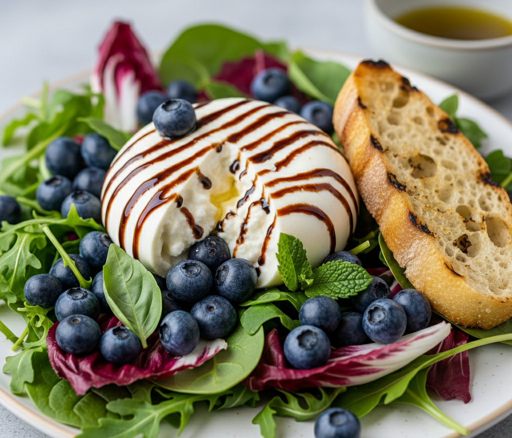 블루베리 부라타 치즈 샐러드