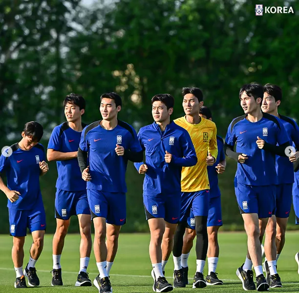 U23 아시안컵 조별리그 훈련 장면