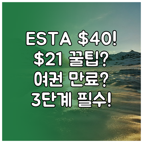 ESTA $40 적용 D-Day, 여..