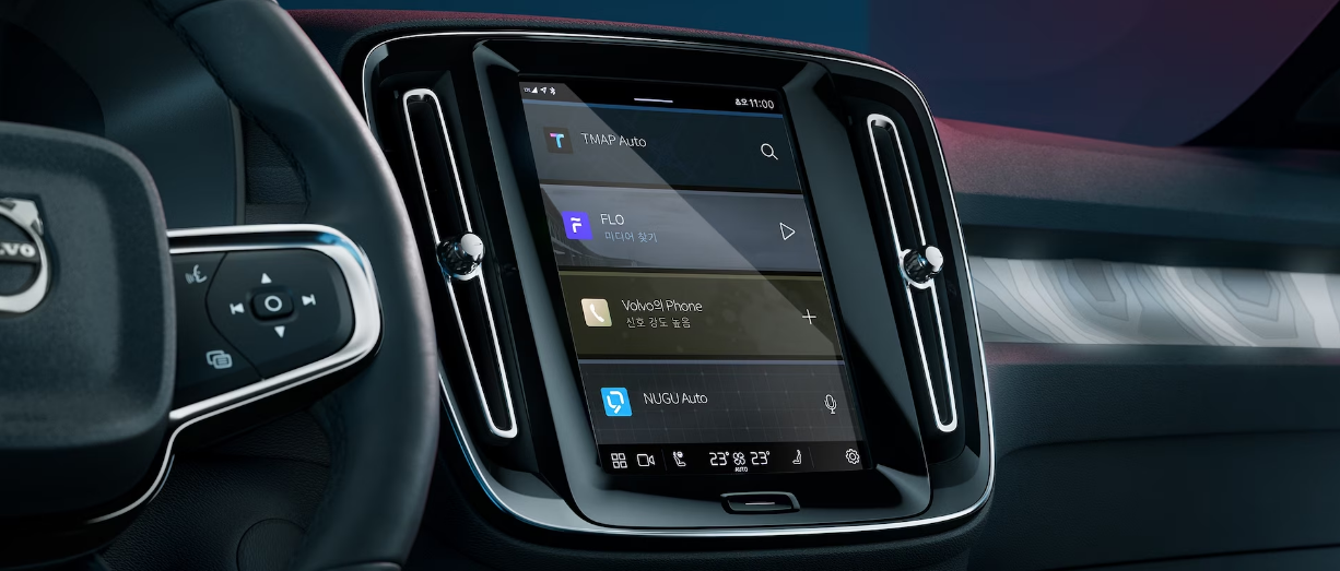 볼보 전기차 C40 인포테인먼트 시스템