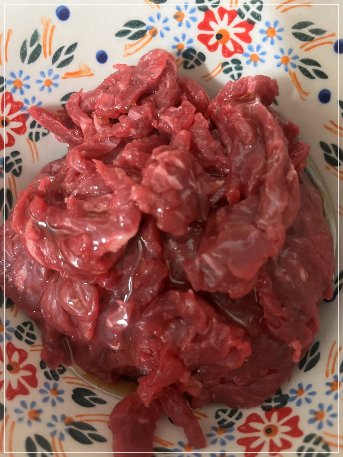 육회-참기름