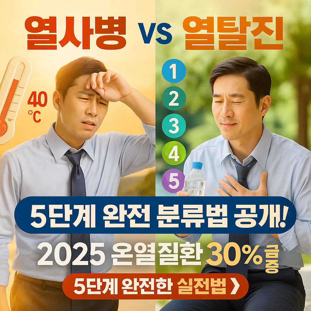 열사병 vs 열탈진? 5단계 온열질환 완전정복