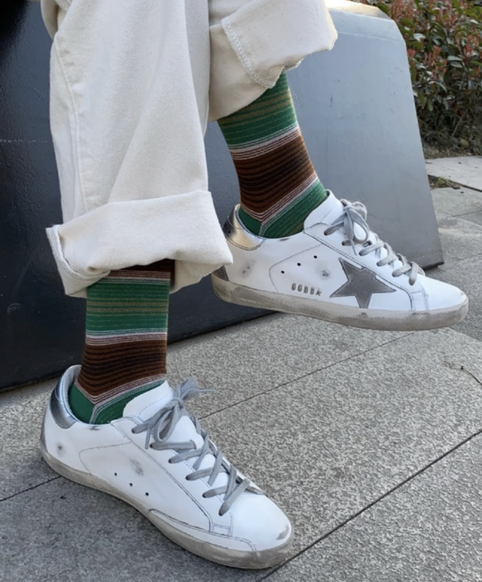 골든구스 신발 코디 사진