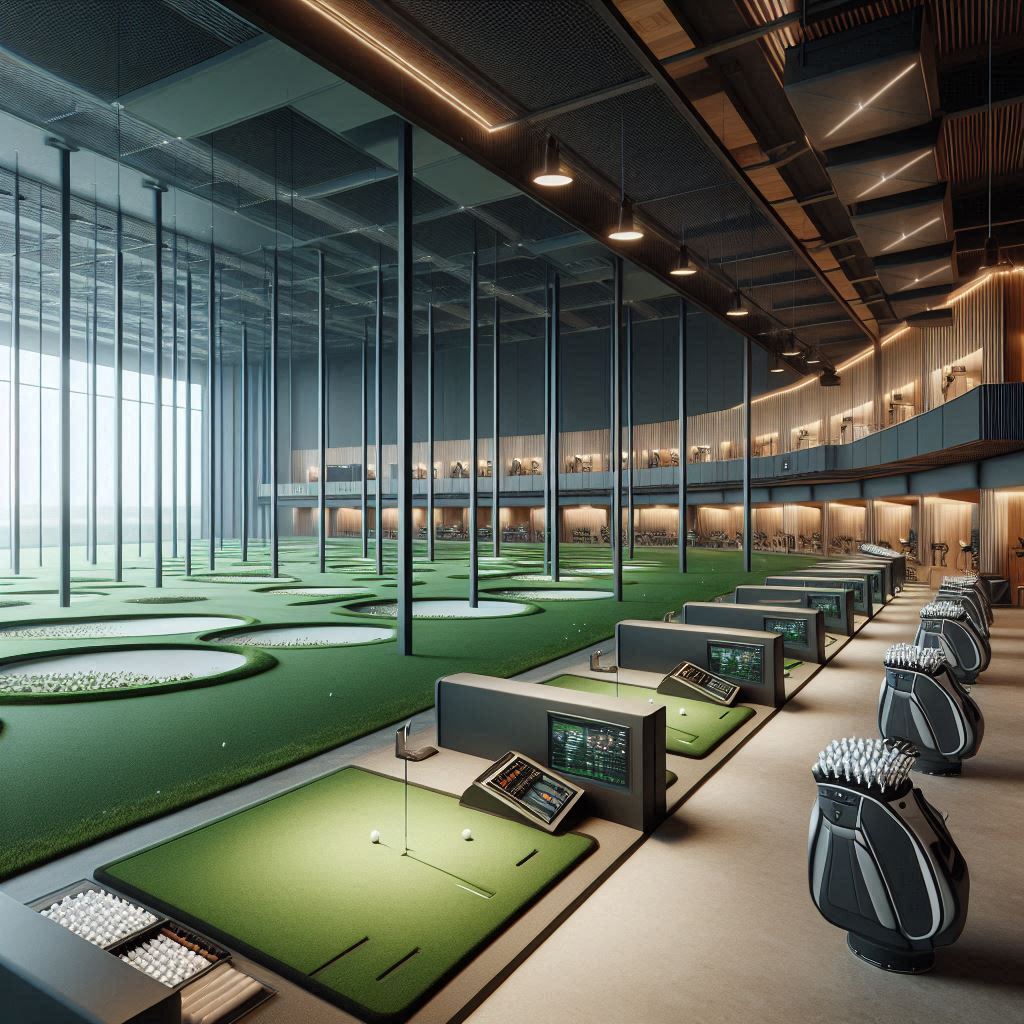 실내골프연습장 배경