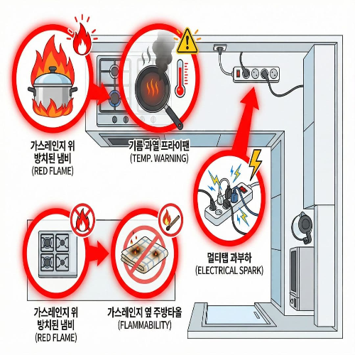 주방 화재 예방과 대처, 안전하게 요리하고 초기 진압하는 법