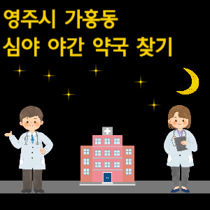 영주시 가흥동 심야 야간 약국 찾기