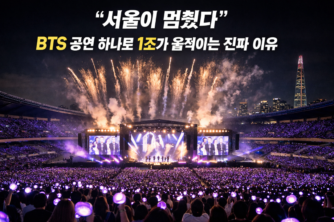 BTS 공연 하나에 경제효과가 무려 1조? 서울이 멈춘 진짜 이유