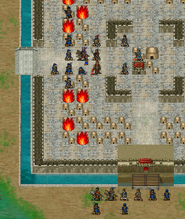 삼국지 조조전 MOD 신조조전 합비 전투 태사자가 죽고나면 손권군이 남문에서 동문으로 이동해옵니다.