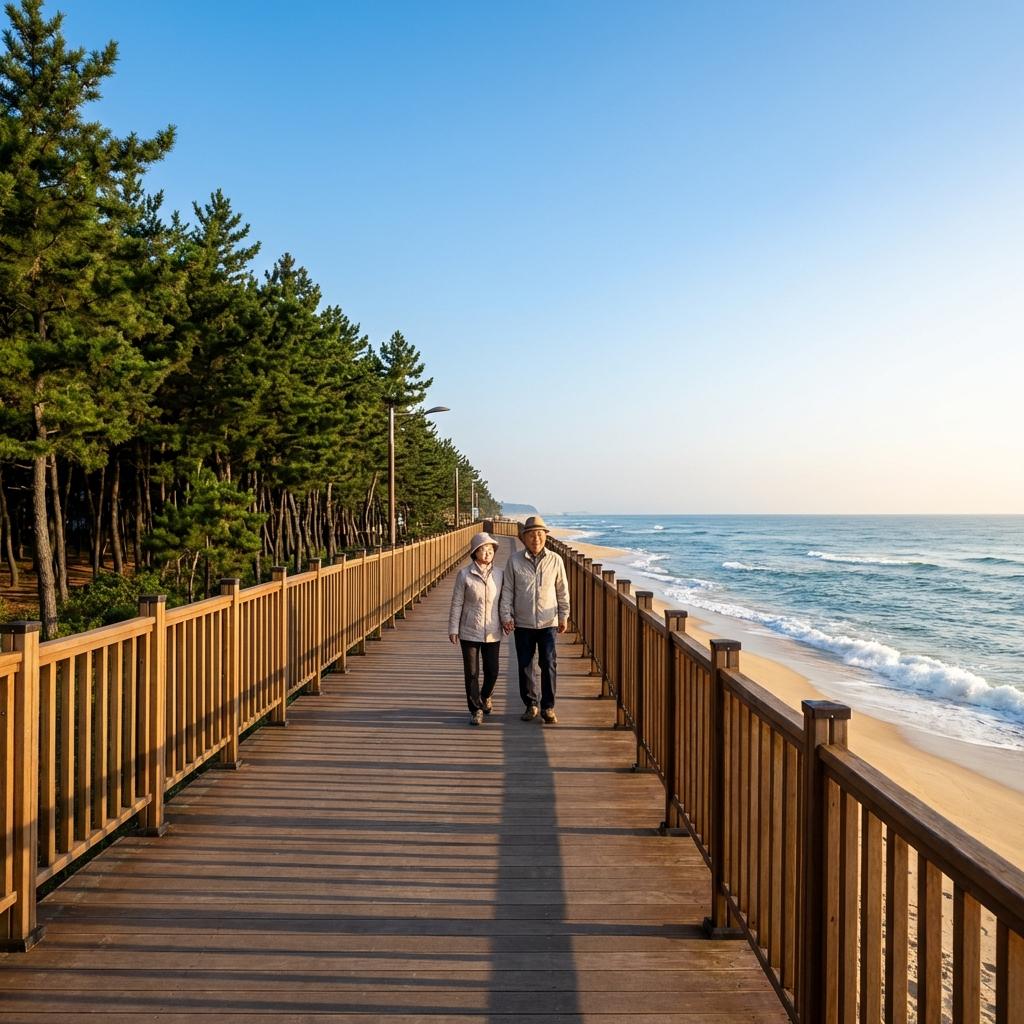 강릉 해변 산책하기 좋은 부모님 여행
