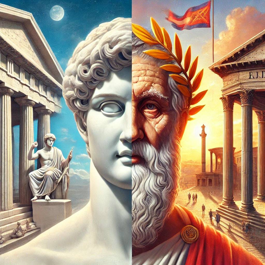 고대 그리스와 로마 미술의 차이점과 계승 구조