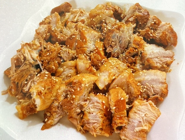 가지런히 놓여있는 고기