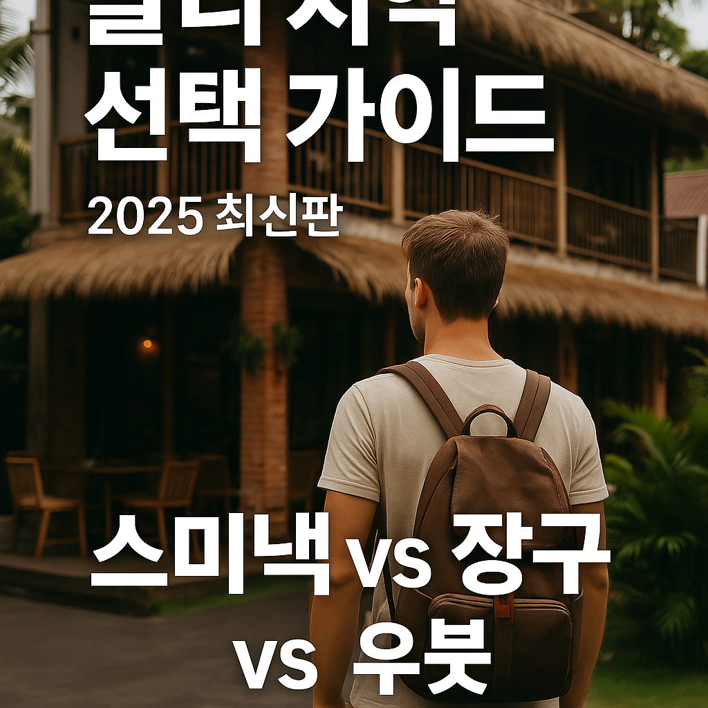 발리 지역 선택 가이드