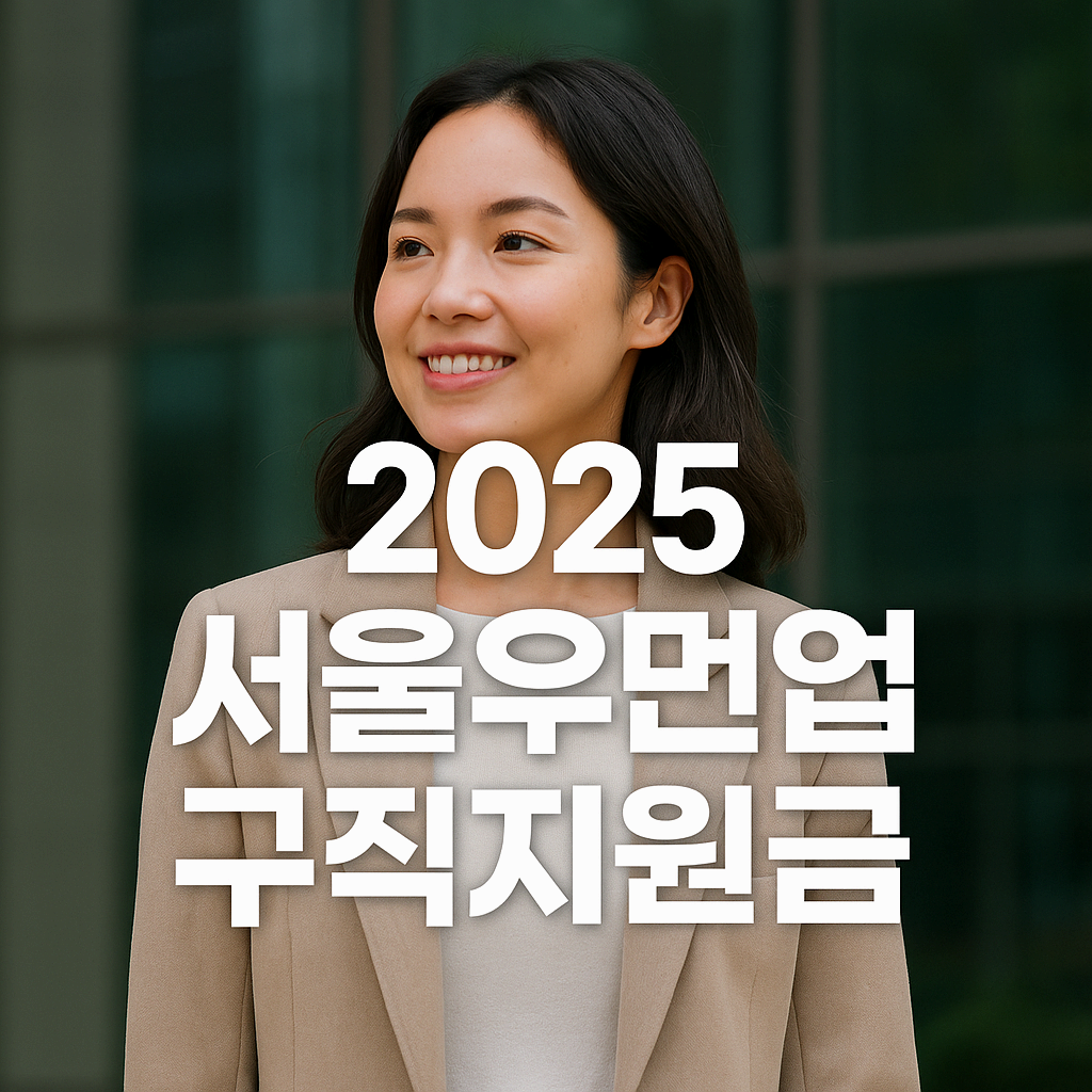 2025 서울우먼업 구직지원금 신청 가이드