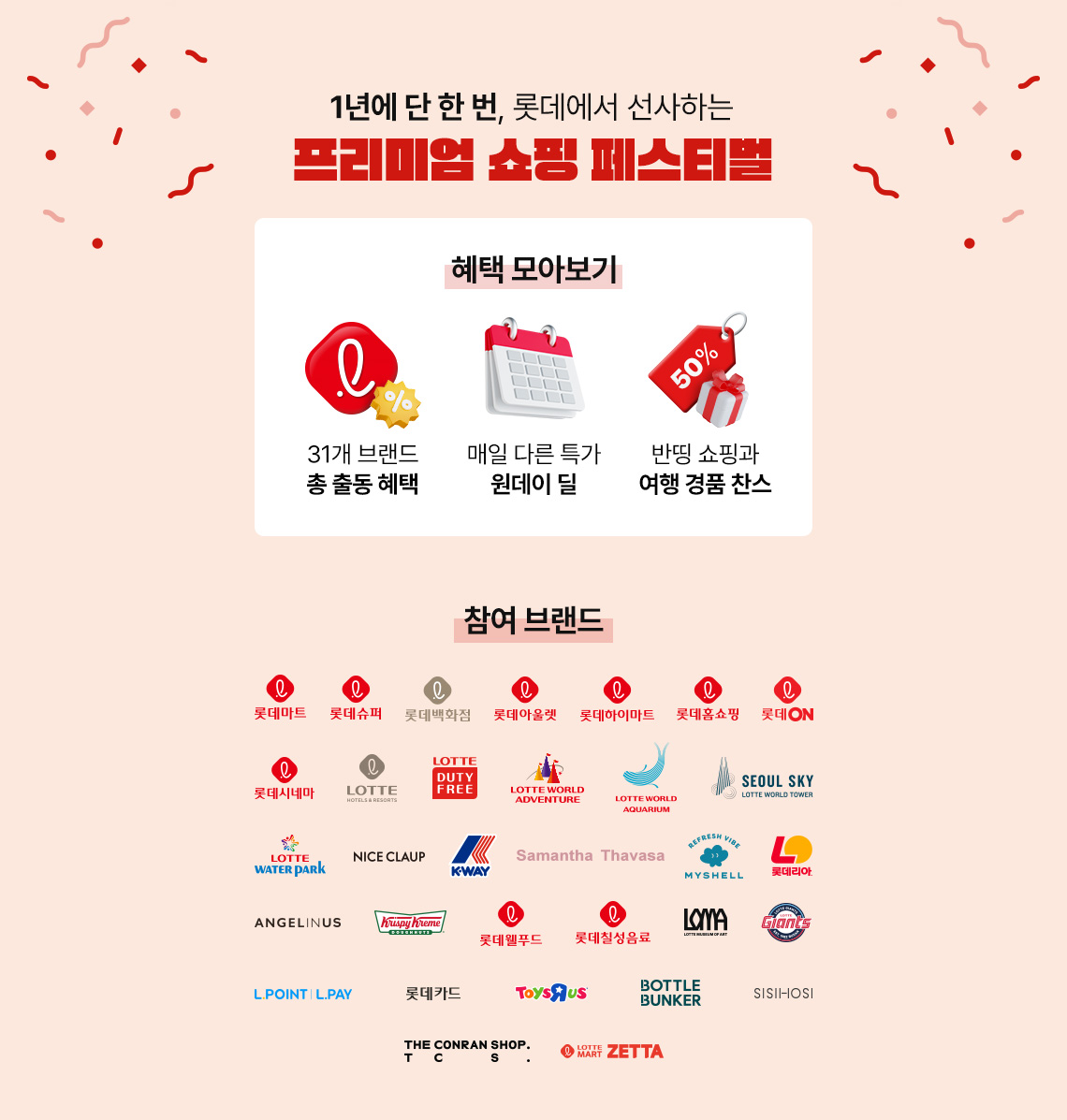 2025 롯데 레드페스티벌 [최대 100만 원 환급, 쇼핑 혜택 총정리]