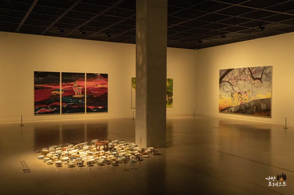 수원 시립 미술관 내부 분위기