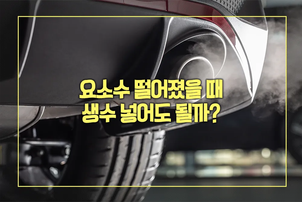 요소수 떨어졌을 때 생수 넣어도 될까