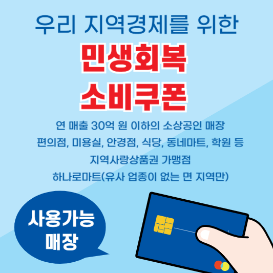 민생회복 소비쿠폰