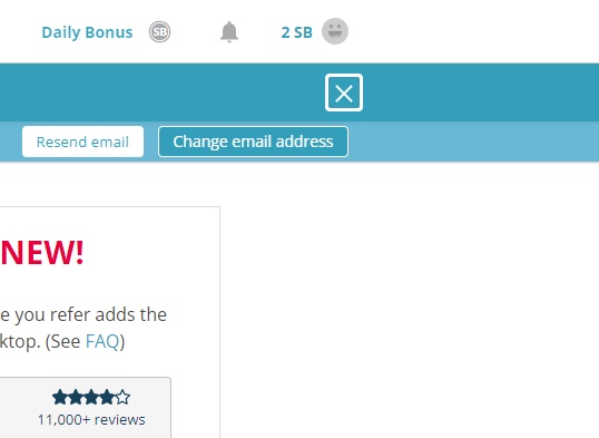가입 후 2SB 획득