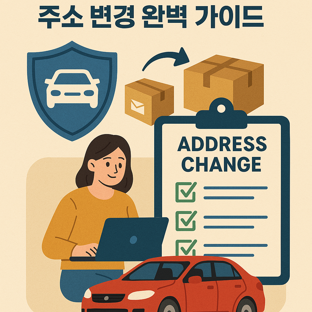 자동차 보험 주소 변경