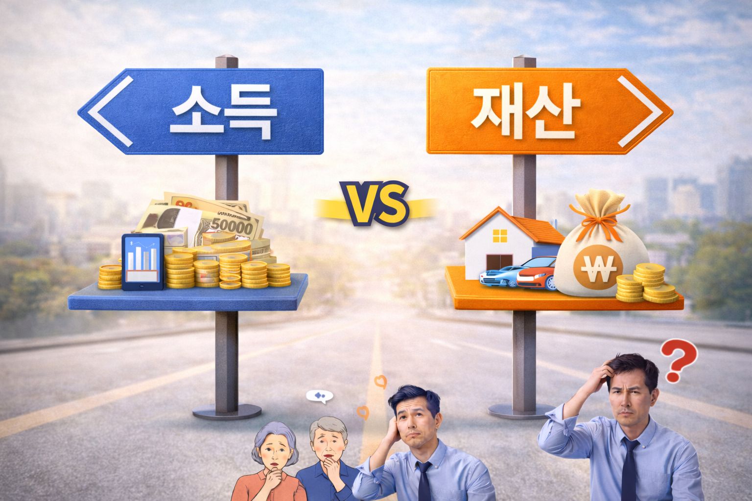소득 기준과 재산 기준 차이 정리