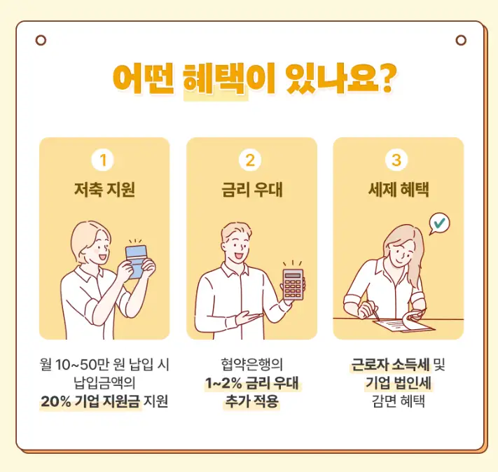 중소기업 재직자 우대 저축 공제 하나은행 가입 방법