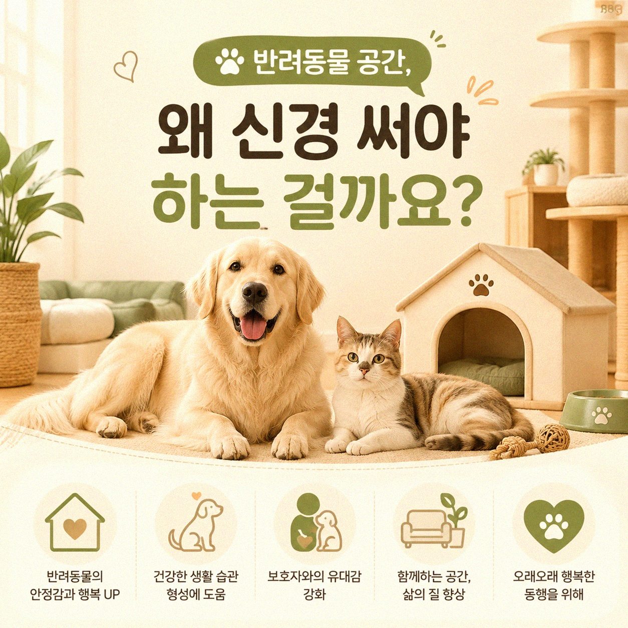 우리집 반려동물 공간, 조금 바꿨을 뿐인데 정말 달라지나요?