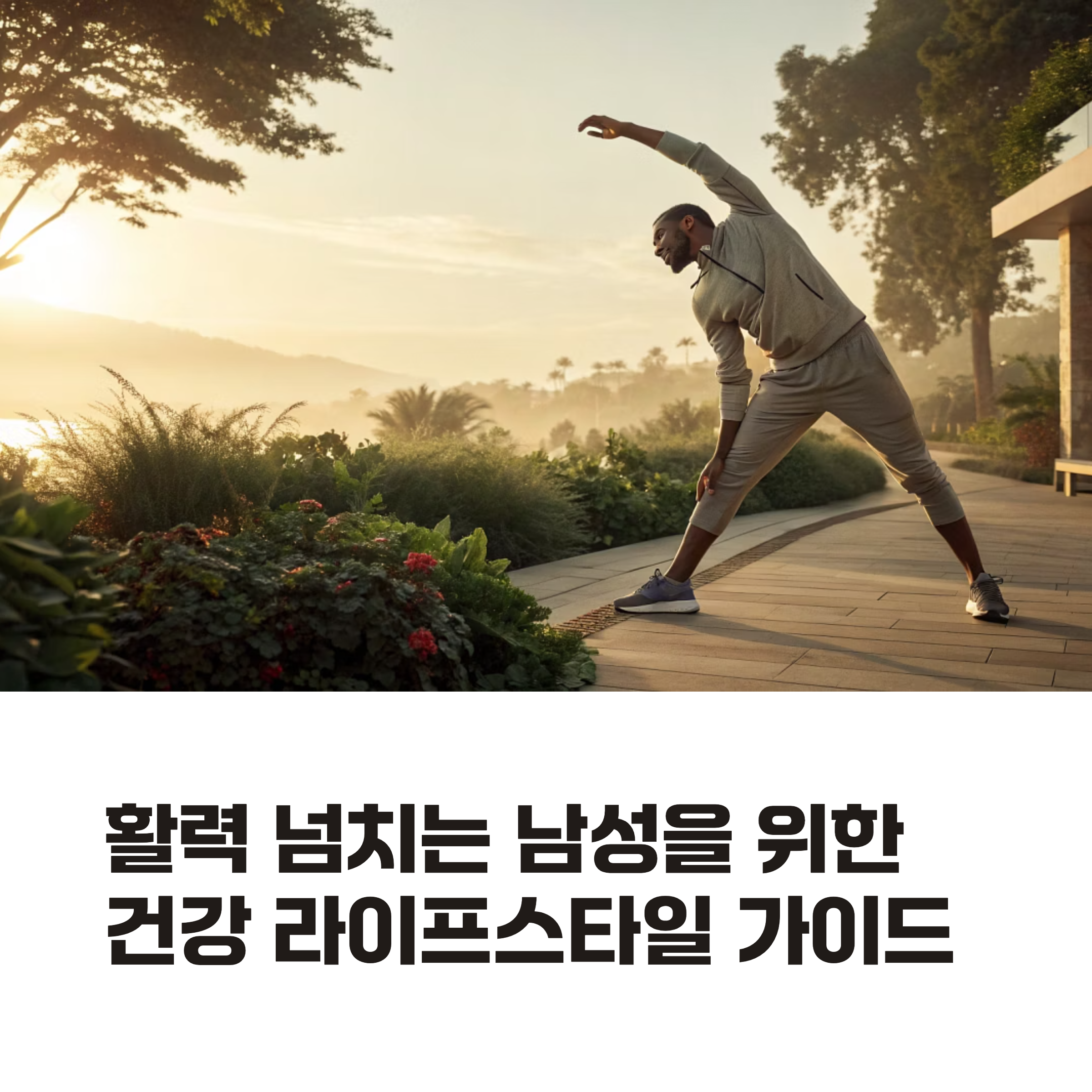 남성을 위한 활력 건강 루틴