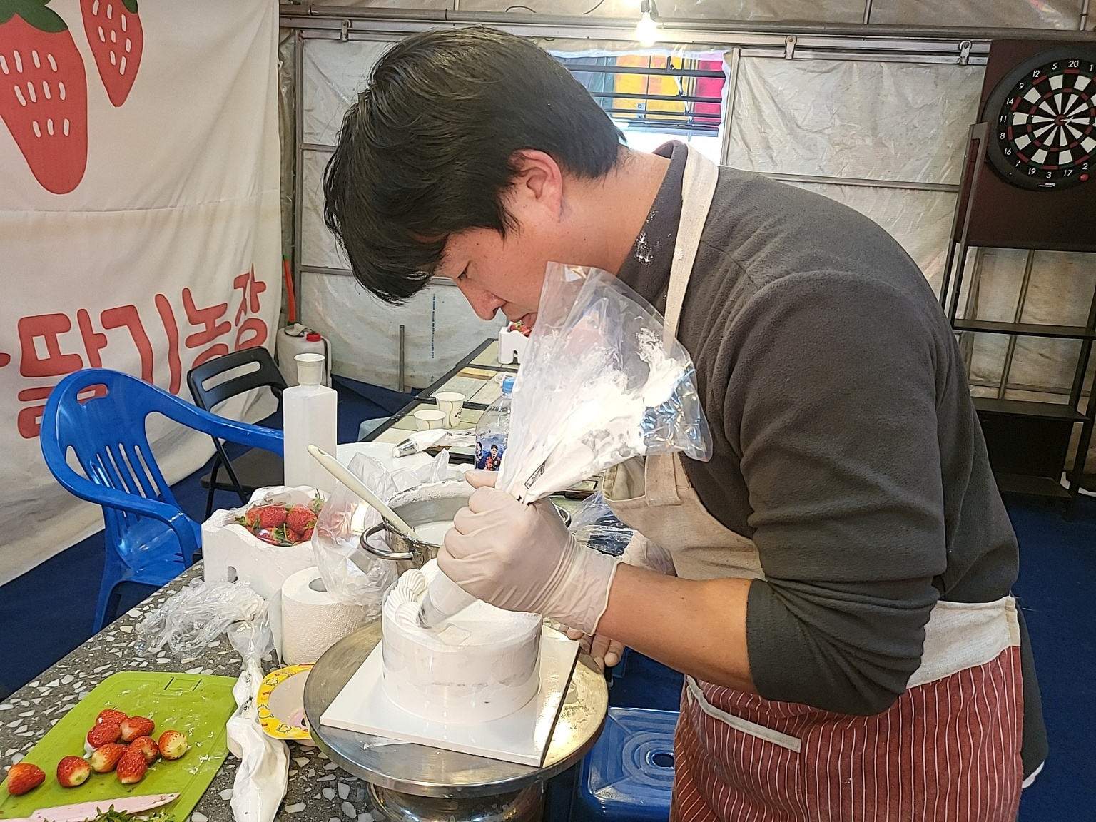 청주 딸기 체험&amp;#44; 딸기 케이크 만들기 (가산딸기 강추!!)