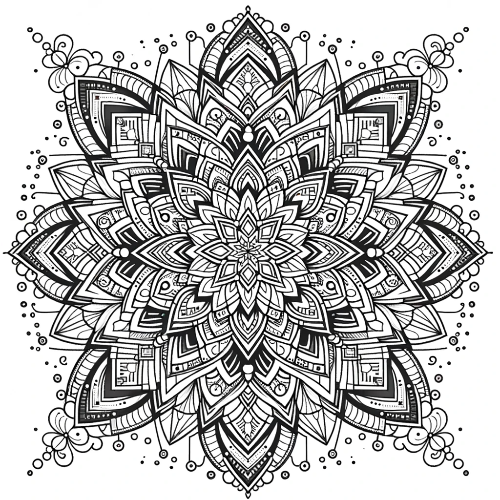 만다라 색칠공부 도안