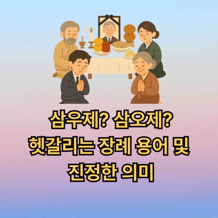 삼우제 용어와 의미