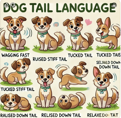 강아지 꼬리 언어 6가지 알아보기 관련 사진