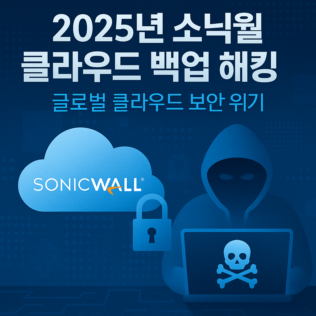 소닉월 클라우드 백업 해킹 관련 사진