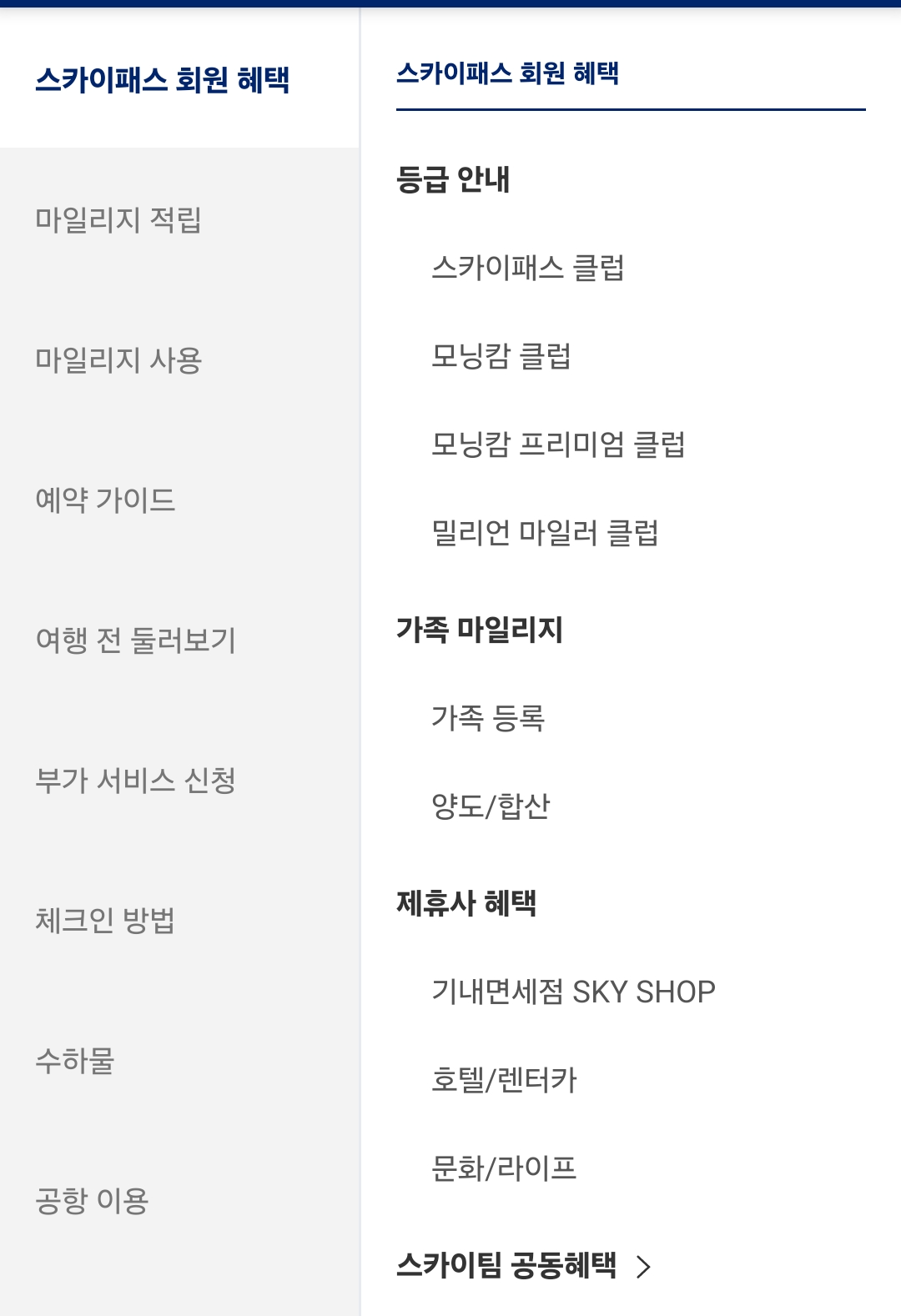 대한항공 마일리지 사용처 사용 방법 마일리지몰