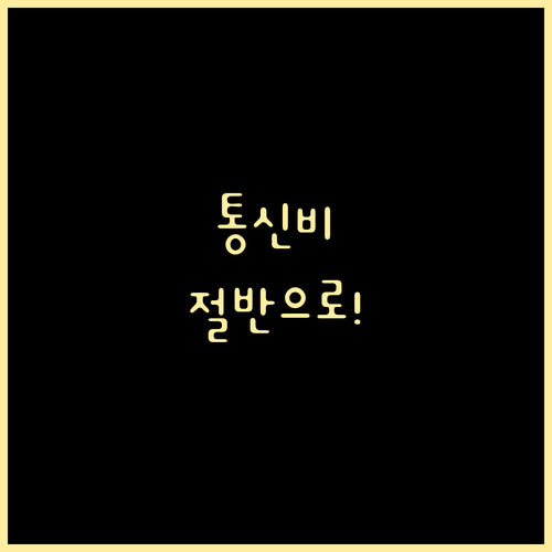 매월 통신비 50% 할인, 기초연금 ..