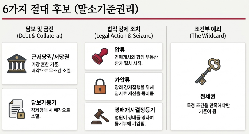 말소기준권리가 될 수 있는 6가지