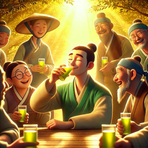 녹차로 치유된 마을