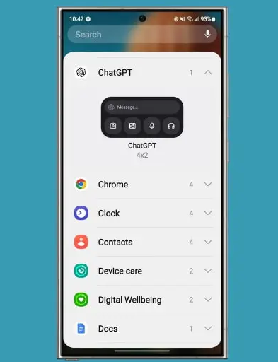ChatGPT가 안드로이드 홈스크린 위젯을 출시하며 사용자의 일상 속(이미지출처-theverge)