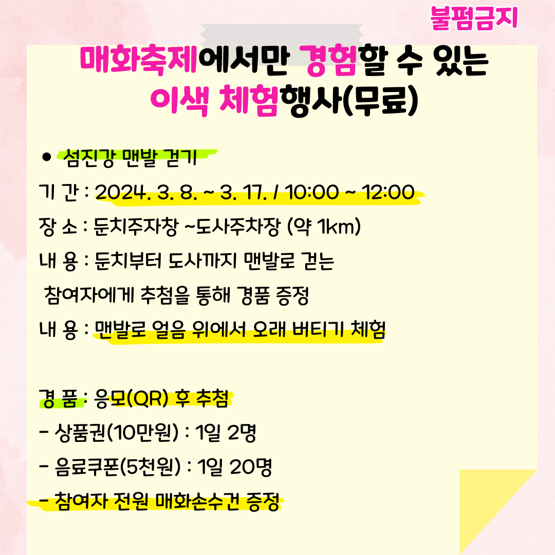 매화축제행사