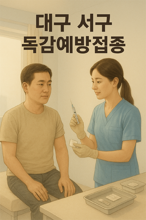 대구 서구 독감예방접종 이미지